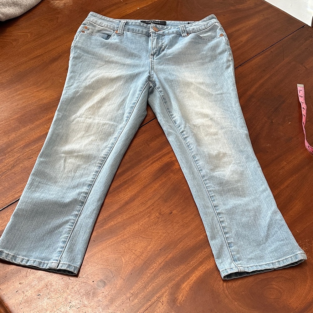 Liverpool Light Blue Wide Leg Jeans
